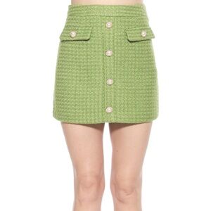 Alexia Admor  GreenTweed Skirt size 4